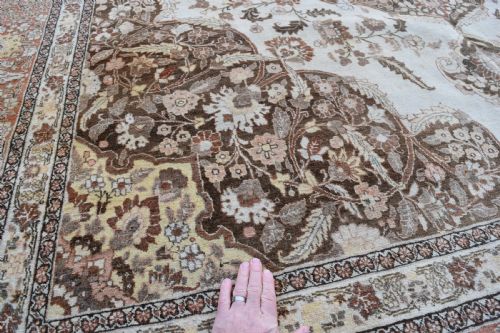 ANTIQUE TABRIZ ROOMSIZE CARPET 382X285 CM - ADDITIONAL PHOTO 4