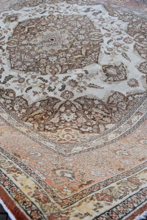 ANTIQUE TABRIZ ROOMSIZE CARPET 382X285 CM - ADDITIONAL PHOTO 8