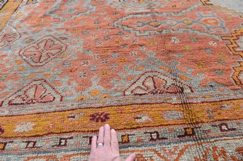 MASSIVE ANTIQUE USHAK CARPET 597X525 CM - ADDITIONAL PHOTO 1