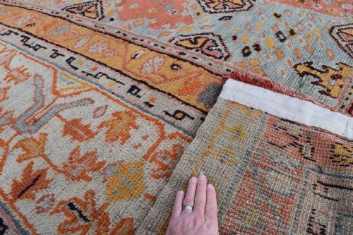 MASSIVE ANTIQUE USHAK CARPET 597X525 CM - ADDITIONAL PHOTO 6