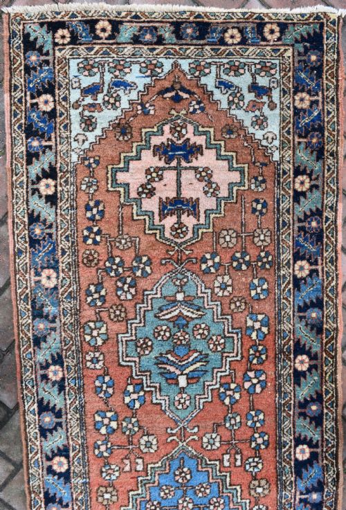 A GOOD ANTIQUE HERIZ NARROW RUNNER 322X81CM - ADDITIONAL PHOTO 4