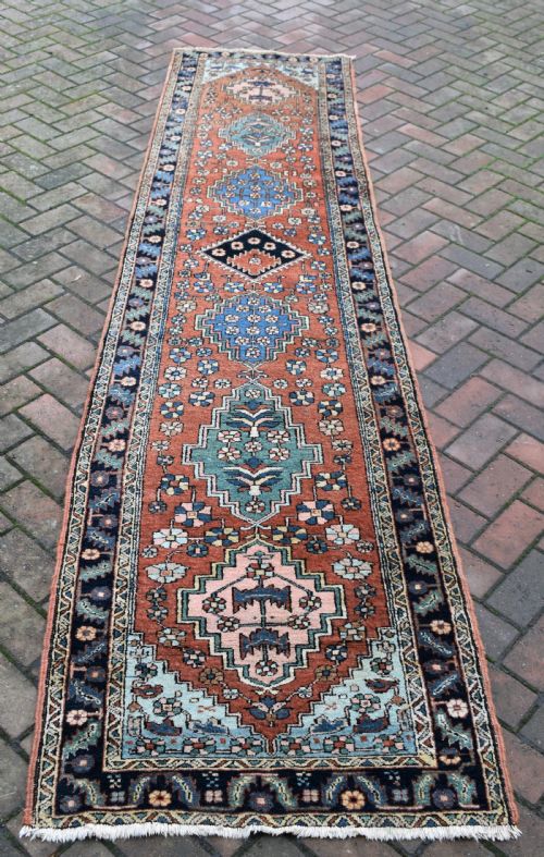 A GOOD ANTIQUE HERIZ NARROW RUNNER 322X81CM - ADDITIONAL PHOTO 5