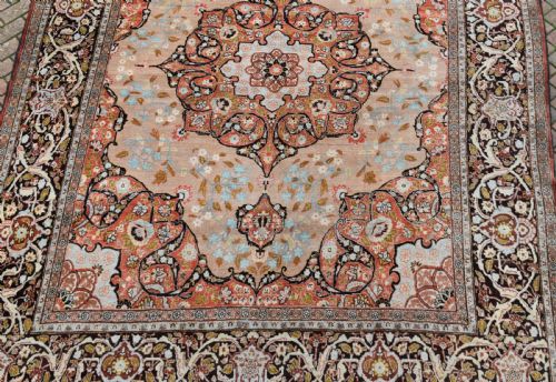 FINE ANTIQUE TABRIZ ROOMSIZE CARPET 369X279 CM - ADDITIONAL PHOTO 1