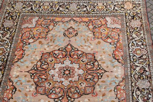 FINE ANTIQUE TABRIZ ROOMSIZE CARPET 369X279 CM - ADDITIONAL PHOTO 3