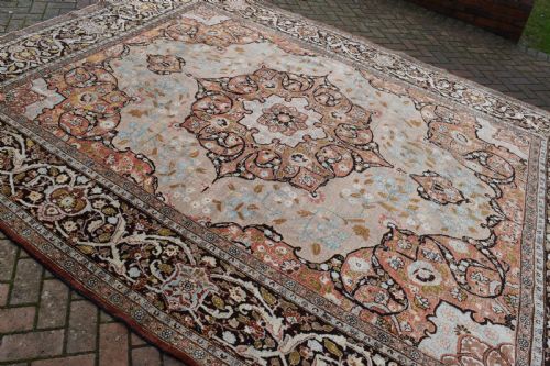 FINE ANTIQUE TABRIZ ROOMSIZE CARPET 369X279 CM - ADDITIONAL PHOTO 5