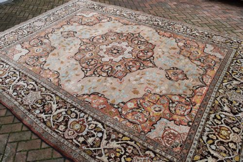 FINE ANTIQUE TABRIZ ROOMSIZE CARPET 369X279 CM - ADDITIONAL PHOTO 7