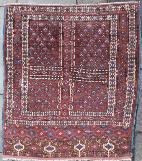 antique turkman yomud ensi 154x133 cm - CATEGORY: ANTIQUE RUGS - DATED 1880
