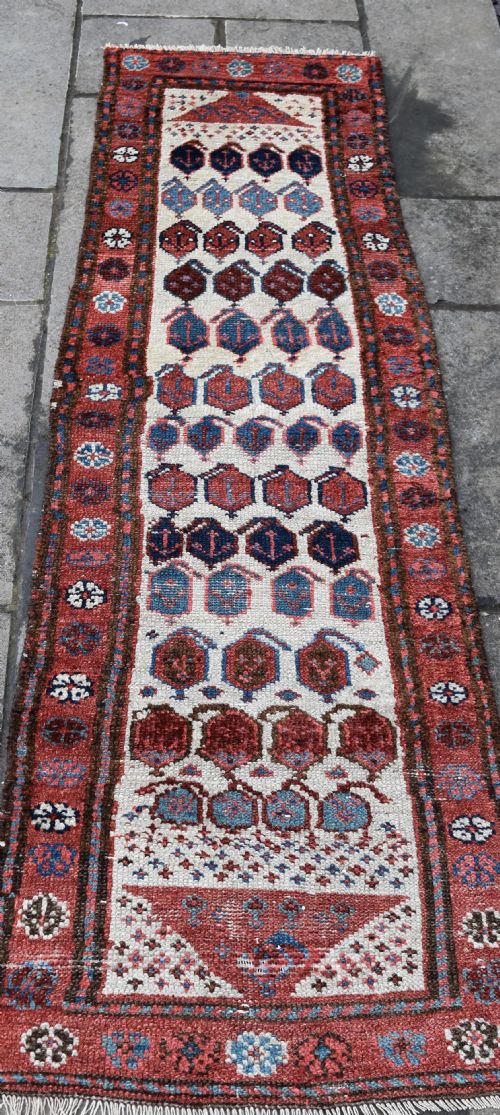 ANTIQUE KURDISH VERY NARROW RUNNER 206X65 CM - ADDITIONAL PHOTO 2