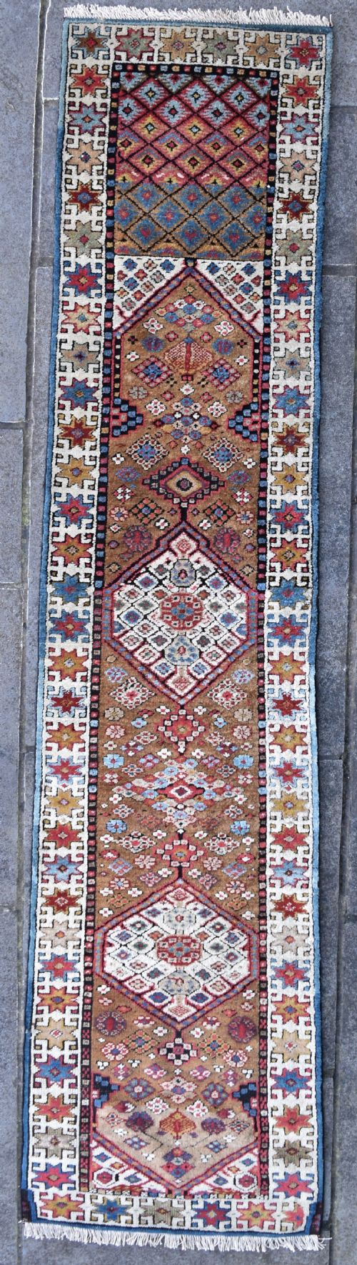 antique serab narrow runner 232x56cm - CATEGORY: ANTIQUE RUGS - DATED 1880