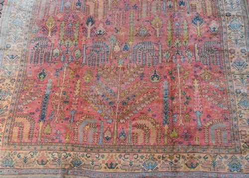 ANTIQUE USHAK CARPET 395X328CM - ADDITIONAL PHOTO 1