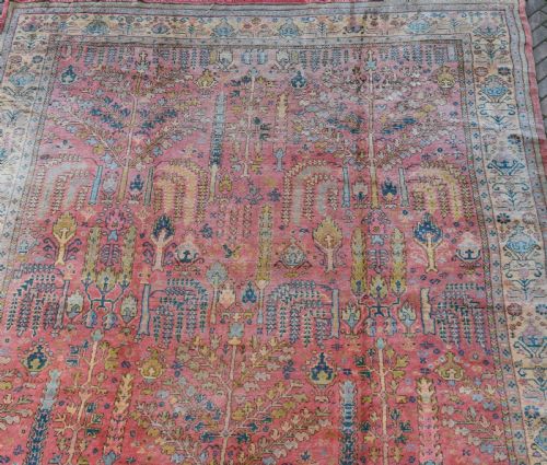 ANTIQUE USHAK CARPET 395X328CM - ADDITIONAL PHOTO 3