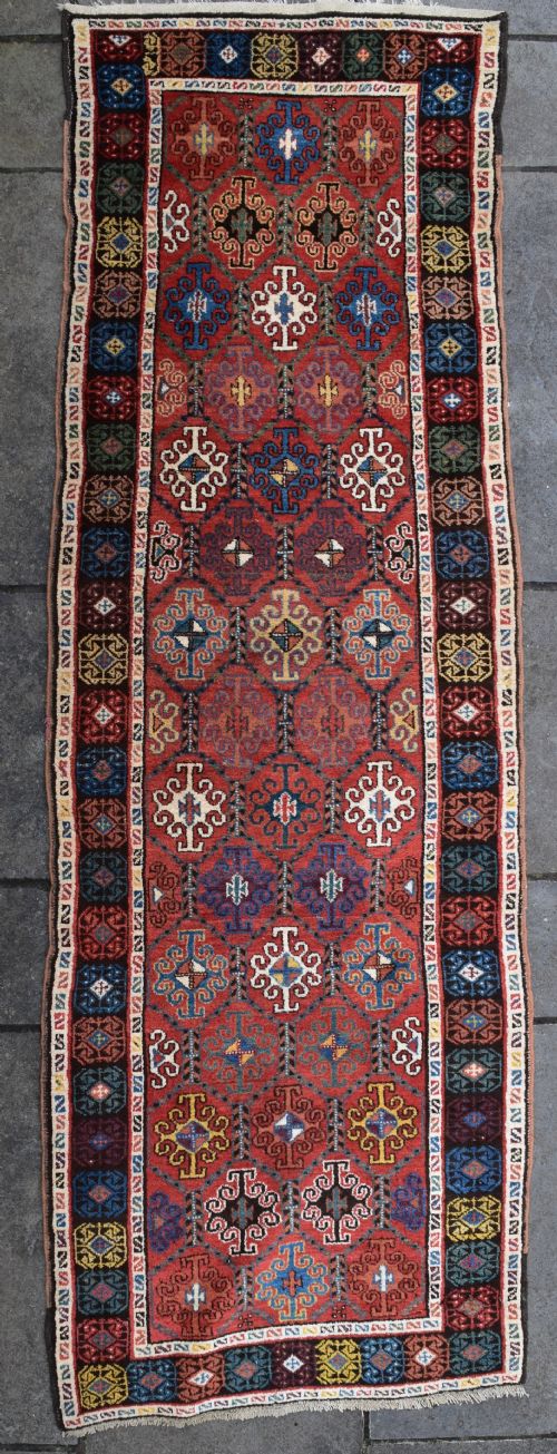 antique bijar long rug 301x96cm - CATEGORY: ANTIQUE RUGS - DATED 1880