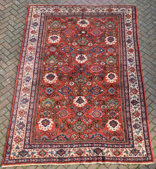 old mahal roomsize carpet 335x213cm - CATEGORY: ANTIQUE RUGS - DATED 1920