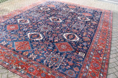 FINE ANTIQUE KARAJA ROOMSIZE CARPET 427X368 CM - ADDITIONAL PHOTO 1