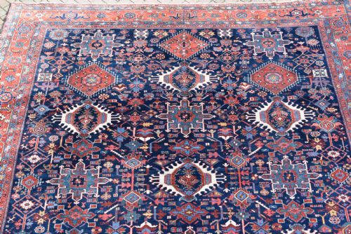 FINE ANTIQUE KARAJA ROOMSIZE CARPET 427X368 CM - ADDITIONAL PHOTO 8