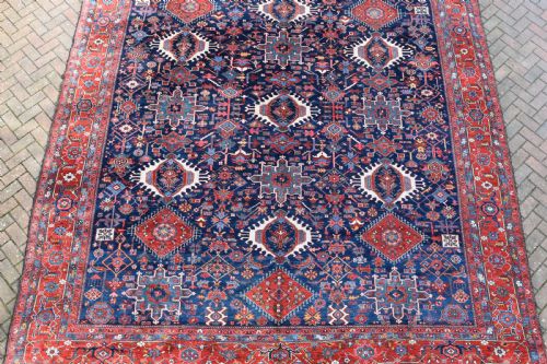 FINE ANTIQUE KARAJA ROOMSIZE CARPET 427X368 CM - ADDITIONAL PHOTO 9