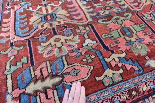 AN ANTIQUE HERIZ SMALL ROOMSIZE CARPET 284X206CM - ADDITIONAL PHOTO 7
