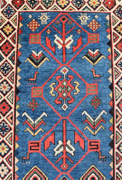 A VERY FINE ANTIQUE SHIRVAN LONG RUG 278X112CM - ADDITIONAL PHOTO 1