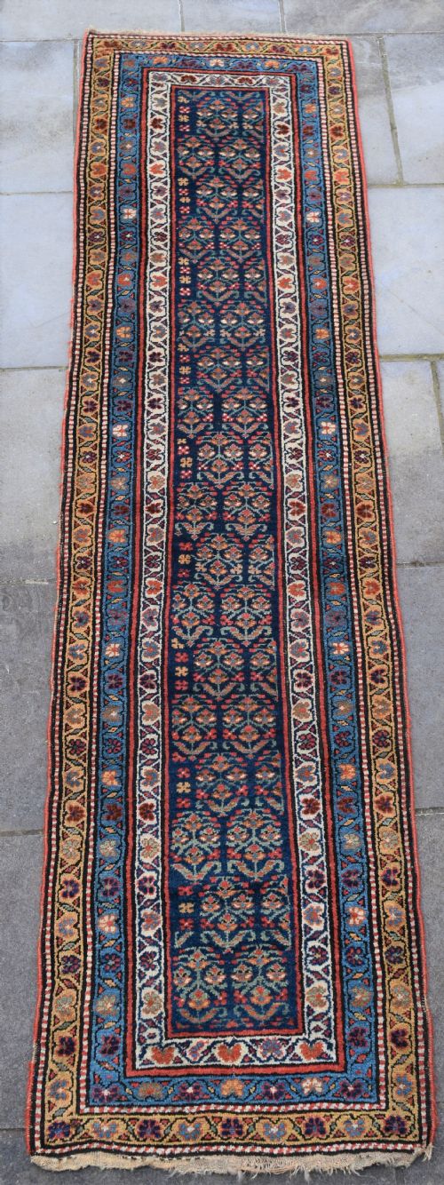 an antique kurdish narrow runner 314x80cm - CATEGORY: ANTIQUE RUGS - DATED 1880