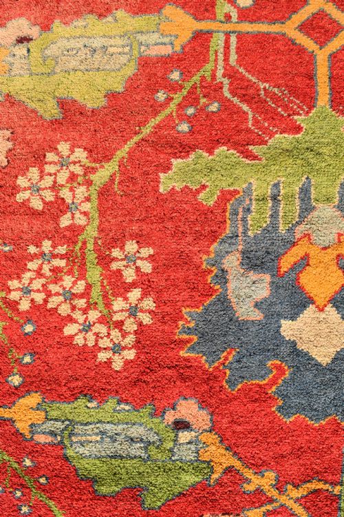 AN ANTIQUE GAVIN MORTON ARTS AND CRAFTS CARPET DONEGAL CIRCA 1900 442X332CM - ADDITIONAL PHOTO 11