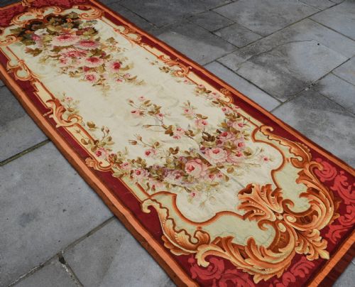 A FINE ANTIQUE FRENCH ENTRE FENETRE TAPESTRY 320X113CM - ADDITIONAL PHOTO 3