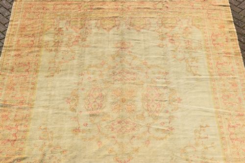 ANTIQUE TURKISH BORLU ROOMSIZE CARPET 365X271CM - ADDITIONAL PHOTO 5