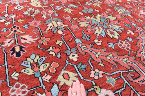 FINE ANTIQUE ALLOVER DESIGN ROOMSIZE HERIZ CARPET 370X260CM - ADDITIONAL PHOTO 4