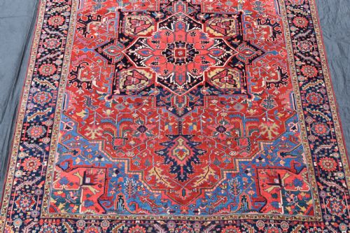 A VERY LARGE ANTIQUE HERIZ ROOMSIZE CARPET 430X315CM - ADDITIONAL PHOTO 7