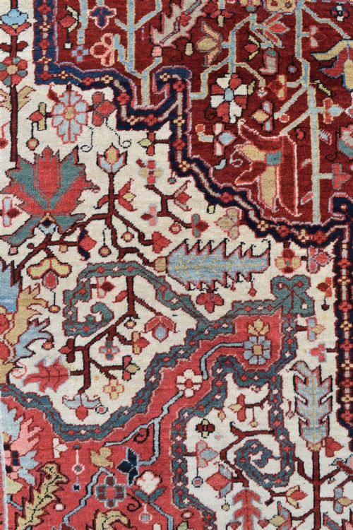 AN UNUSUAL ANTIQUE ROOMSIZE HERIZ CARPET 410X293CM - ADDITIONAL PHOTO 5