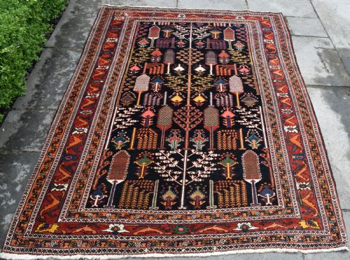 fine antique bahktiari rug 208x153cm - CATEGORY: ANTIQUE RUGS - DATED 1900
