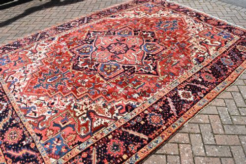 OLD HERIZ ROOMSIZE CARPET 340X247CM - ADDITIONAL PHOTO 5