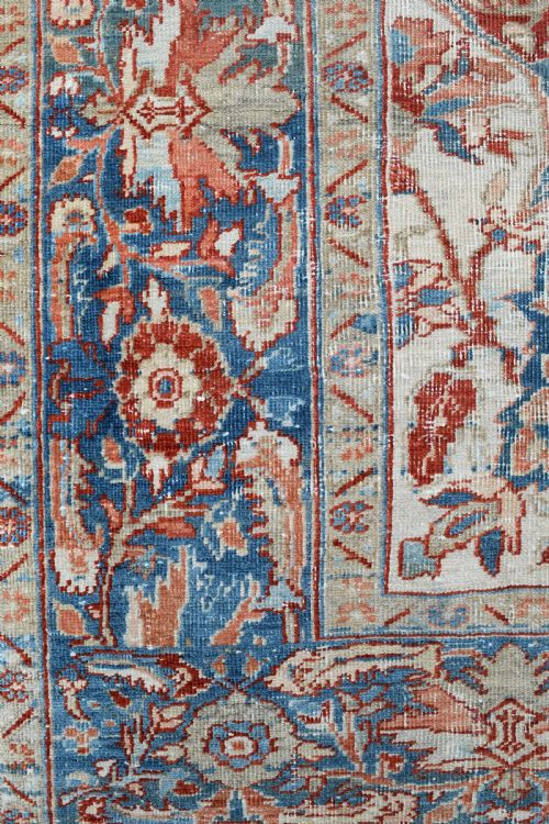AN OLD PERSIAN HERIZ SMALL ROOMSIZE CARPET 324X223CM - ADDITIONAL PHOTO 4