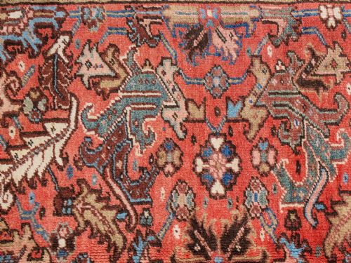 AN OLD PERSIAN HERIZ SMALL ROOMSIZE CARPET 263X192CM - ADDITIONAL PHOTO 6