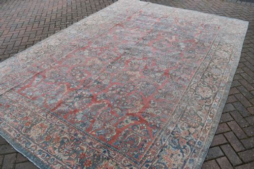 AN OLD PERSIAN SAROUK ROOMSIZE CARPET 366X268CM - ADDITIONAL PHOTO 1