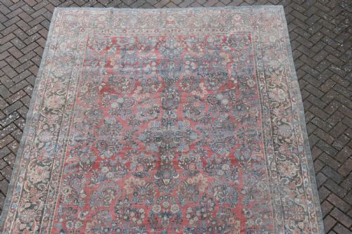 AN OLD PERSIAN SAROUK ROOMSIZE CARPET 366X268CM - ADDITIONAL PHOTO 7