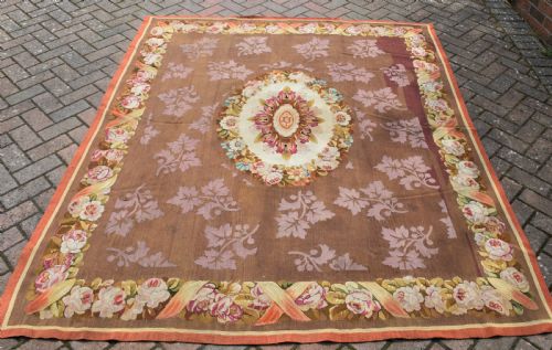 fine antique french aubusson carpet circa 1860 334x234cm - CATEGORY: ANTIQUE RUGS - DATED 1860