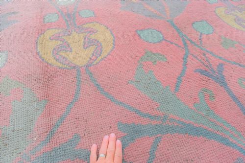 ANTIQUE DONEGAL ARTS AND CRAFTS LARGE CARPET CARPET OF VOYSEY TYPE 500X390CM - ADDITIONAL PHOTO 6