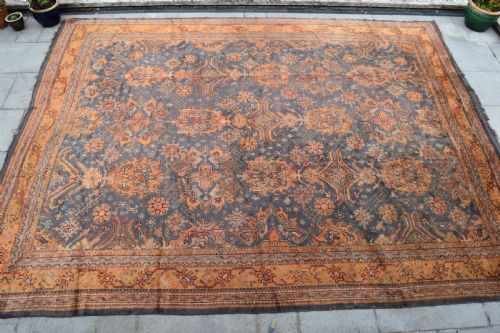 ANTIQUE USHAK CARPET OF VERY LARGE PROPORTIONS 517X399CM - ADDITIONAL PHOTO 5