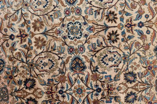 ANTIQUE OVERSIZE KASHAN CARPET WITH SOFT COLOURS AND ALL OVER DESIGN 505X366CM - ADDITIONAL PHOTO 1