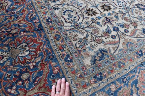 ANTIQUE OVERSIZE KASHAN CARPET WITH SOFT COLOURS AND ALL OVER DESIGN 505X366CM - ADDITIONAL PHOTO 6