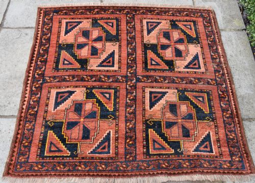 ANTIQUE ERSARI TURKMAN SQUARE RUG 115X112 CM - ADDITIONAL PHOTO 1