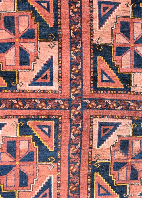 ANTIQUE ERSARI TURKMAN SQUARE RUG 115X112 CM - ADDITIONAL PHOTO 2