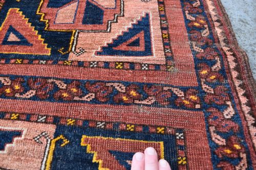 ANTIQUE ERSARI TURKMAN SQUARE RUG 115X112 CM - ADDITIONAL PHOTO 4