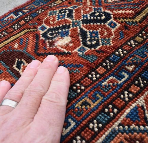 ANTIQUE KHAMSEH CHICKEN RUG 186X145 CM - ADDITIONAL PHOTO 6