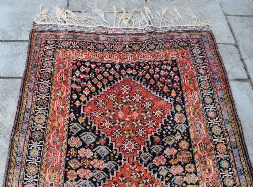 ANTIQUE QASGAI TRIBAL CARPET 272X129CM - ADDITIONAL PHOTO 5