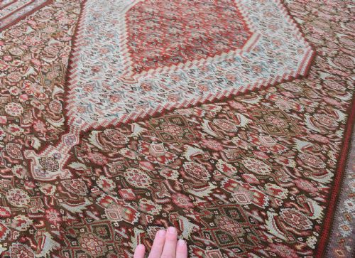 FINE ANTIQUE SENNEH KILIM 190X124 CM - ADDITIONAL PHOTO 4