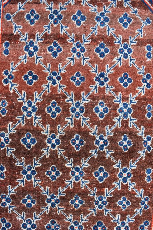 AN UNUSUAL XINGJIAN NARROW RUNNER 430X77CM - ADDITIONAL PHOTO 1