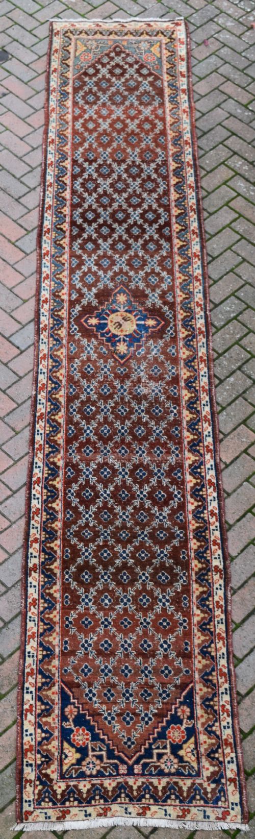 AN UNUSUAL XINGJIAN NARROW RUNNER 430X77CM - ADDITIONAL PHOTO 3