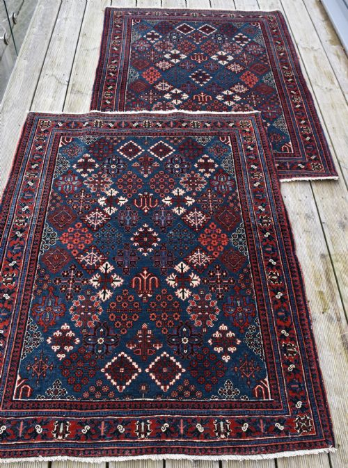 A PAIR OF OLD JOSHLAGHAN RUGS 148X107CM - ADDITIONAL PHOTO 3