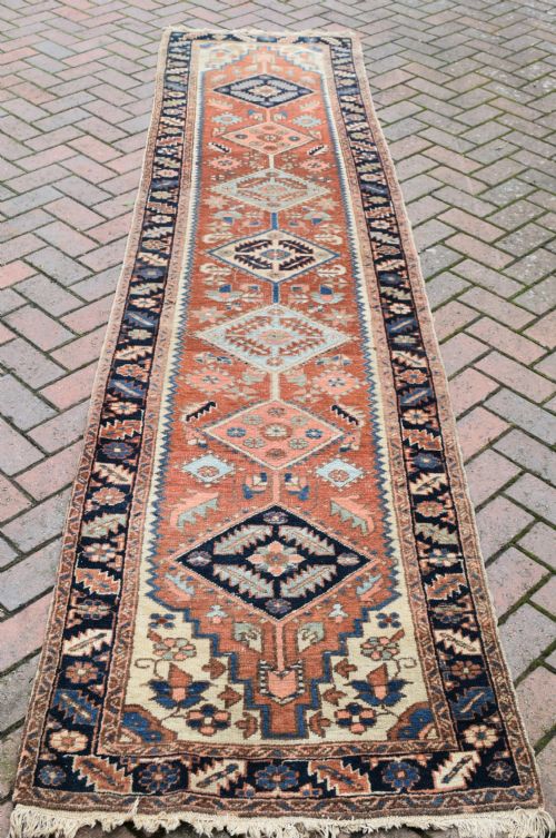antique heriz narrow runner 330x80 cm - CATEGORY: ANTIQUE RUGS - DATED 1900
